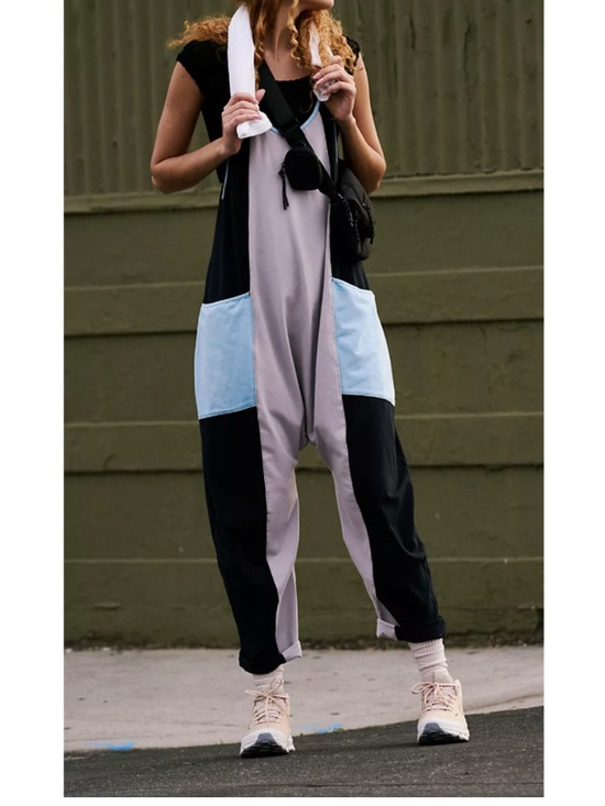 FP Movement by Free People Pants - FP Movement Raindrop Combo Hot Shot Color block One Piece Jumpsuit!